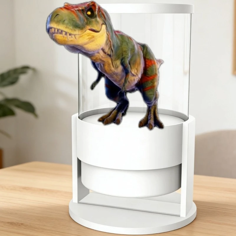 360 degree display naked eye 3D holographic speaker S360A ultra-clear 0505LED holographic screen holographic AI speaker