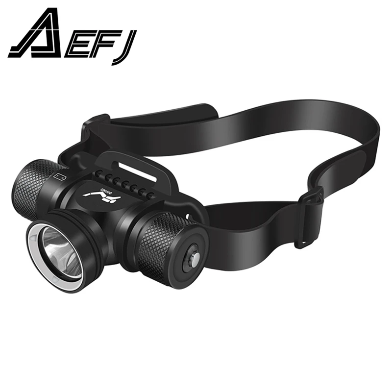 

L2 LED Diving Headlamp 80 Meters Underwater Headlight 1000LM 5 Mode IPX8 Waterproof Dive Head Light 21700 18650 Light