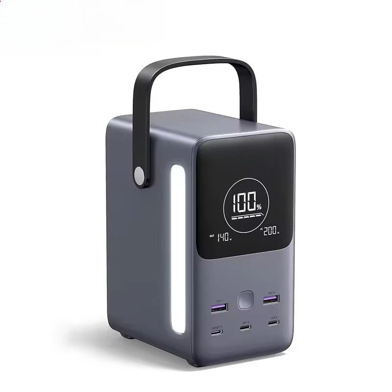 300W 48000mAh portable fast charging charger mobile power supply 6 in 1 portable LED display charging station