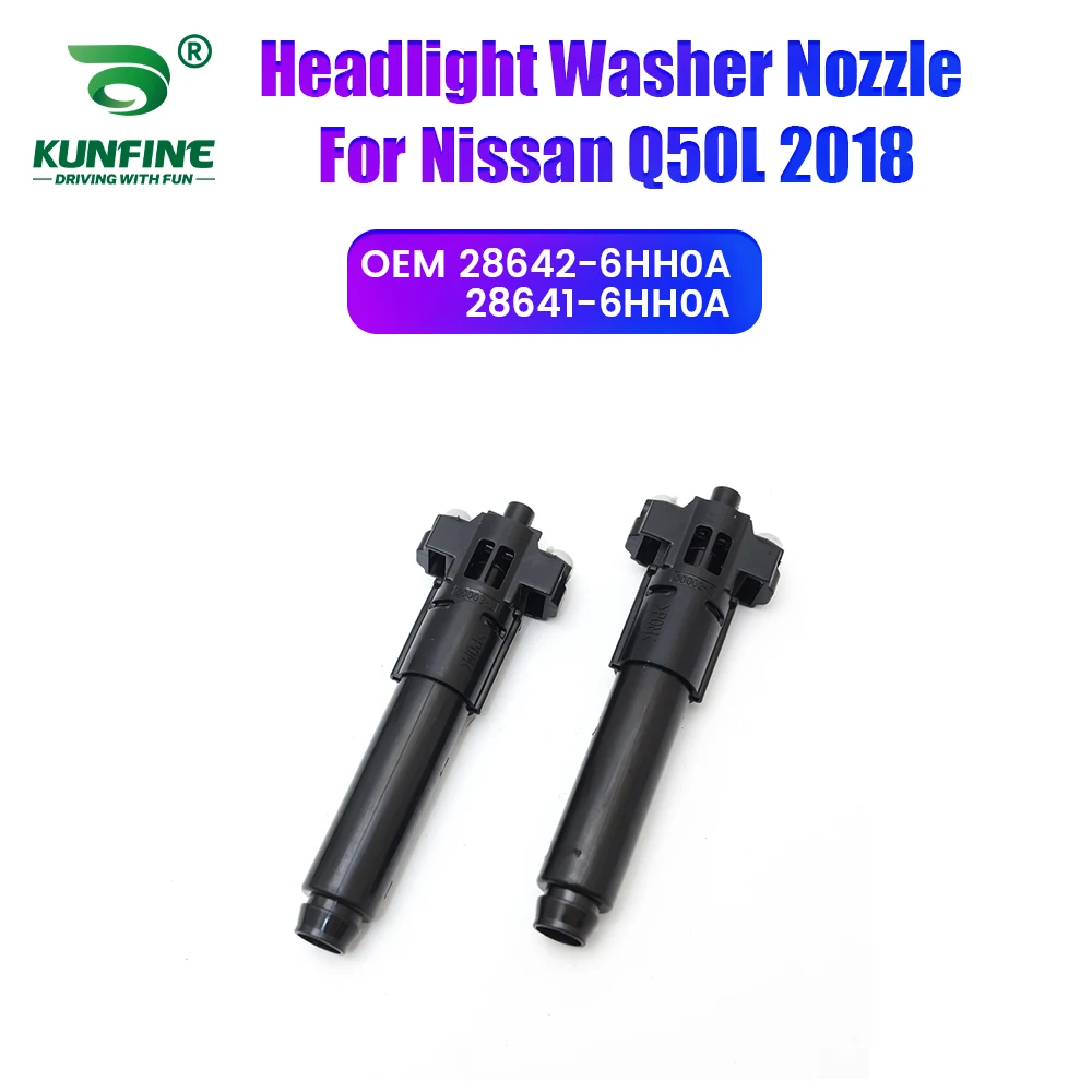 

Car Headlight Front Bumper Washer Spray Nozzle Jet Headlamp Pump Cover For Nissan Q50L 2018 28642-6HH0A 28641-6HH0A