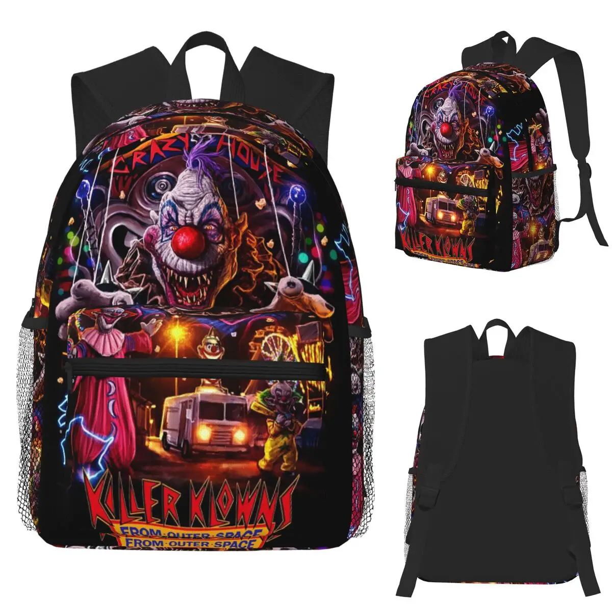 

Студенческий рюкзак Killer Klowns From Outer Space, школьная сумка, походный дорожный рюкзак для мальчиков и девочек, сумка для книг, сумки на плечо