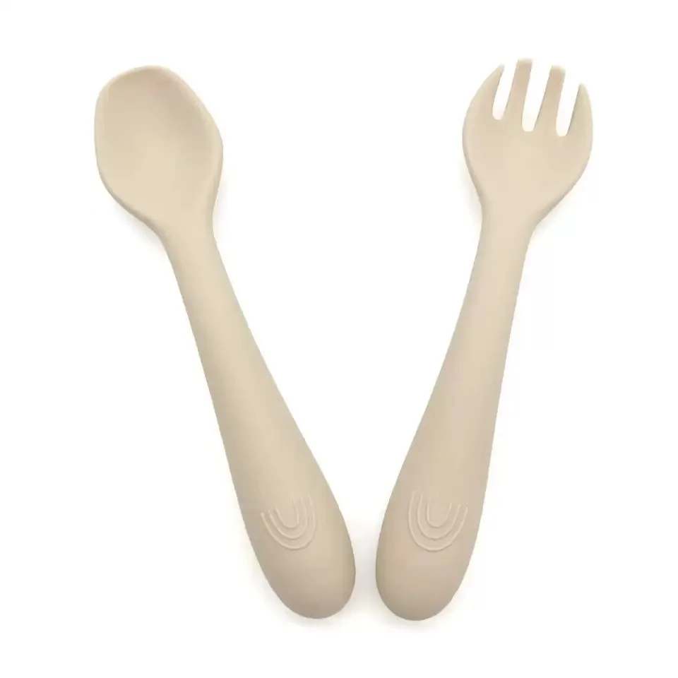 

Cross-border exclusive supply of baby care products, baby food spoons, soft baby forks, baby silicone spoons for eating, childre