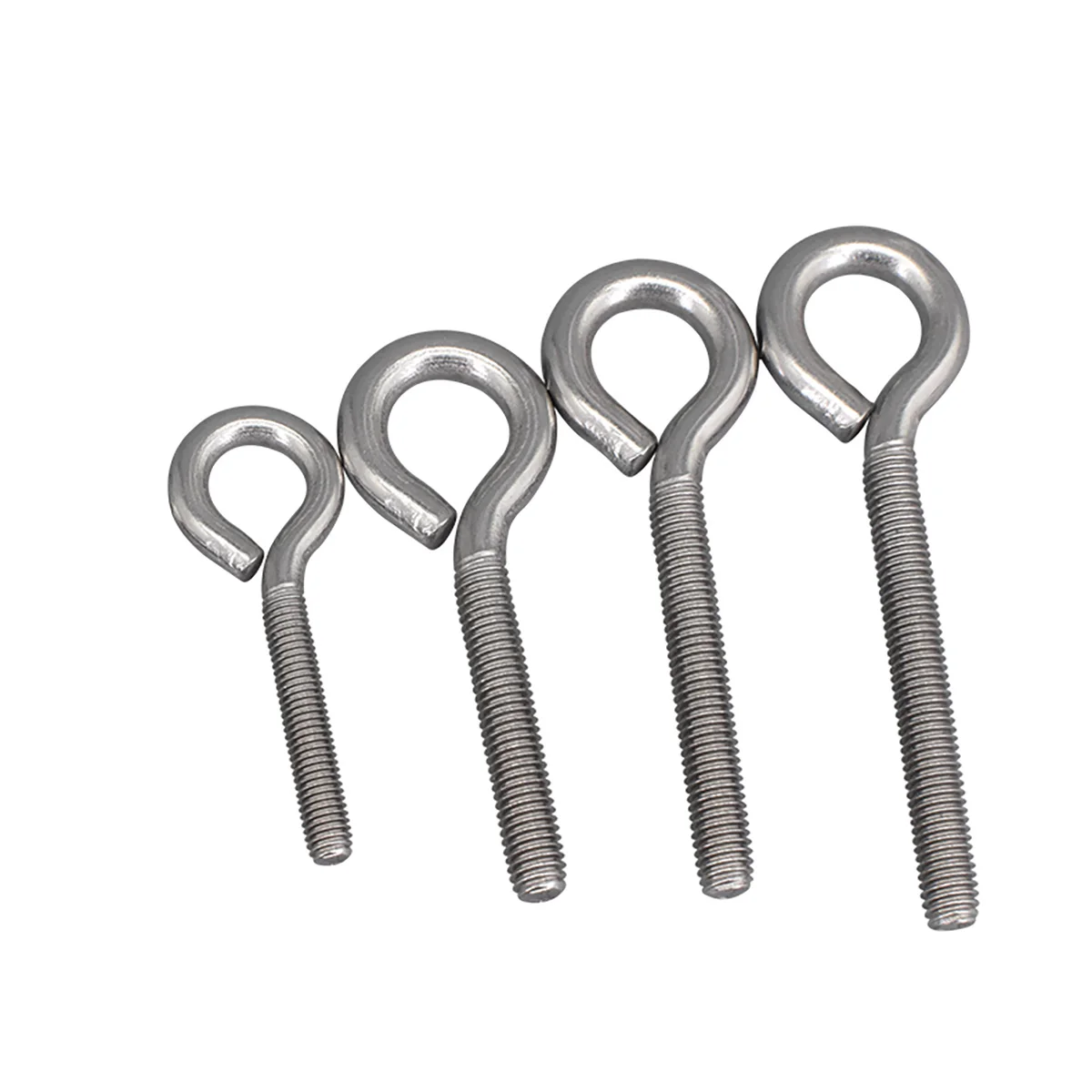 304 SS Sheep\'s Eye Machine Screw, Closed Hook With Ring Screw Ring Screw M4-M10