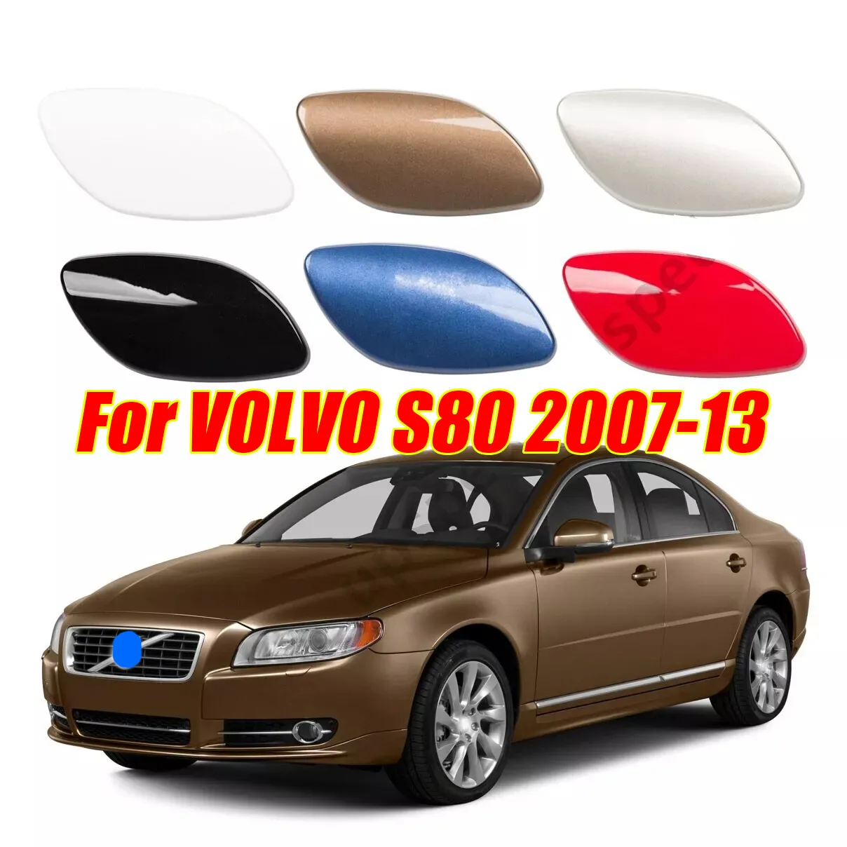 Front Bumper Headlight Washer Cover Cap For VOLVO S80 2007-13 39870060 39870059