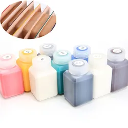 1Pcs 9 Colors DIY 60ML Leather Edge Paint Oil Dye Highlights Professional Paint