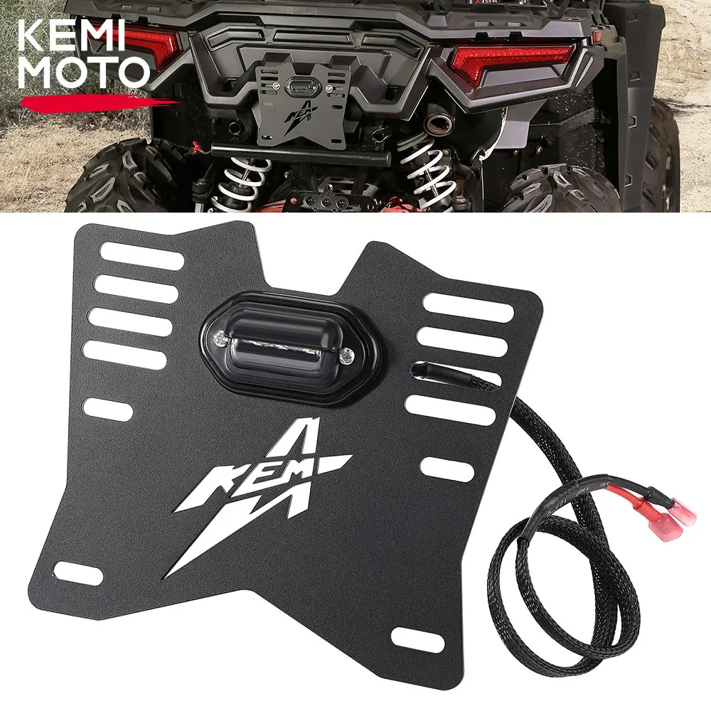 

ATV/UTV License Plate Holder for Can-am X3 Outlander Compatible with Polaris RZR Sportsman for CF moto for Yamaha Snowmobile