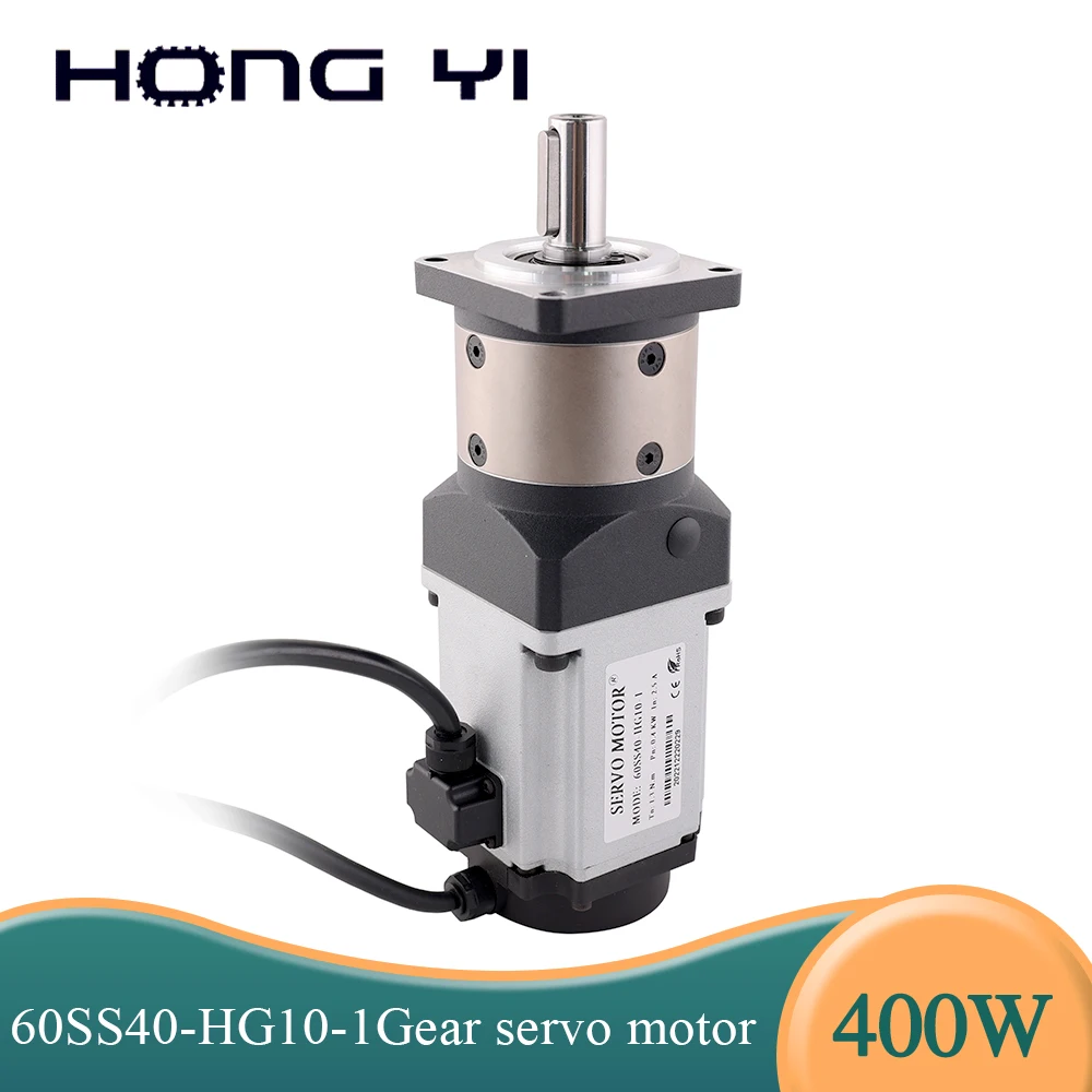 

ac servo motor AC200-240V 2.5A 1.3N.m 60SS40-HG10-1 High precision planetary reducer sewing machine gearbox ac Servo Motor 400W