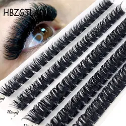 95/100Clusters Natural Eyelashes Thick 30D/40D/60D/80D Individual Eyelash Extension Lashes Bunches Professional Faux Eye Lashes