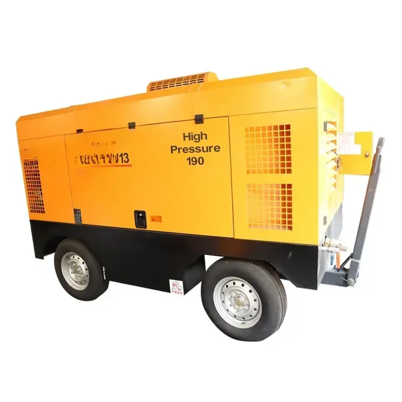 Diesel Screw Compressor 15 Cubic 13kg Mine Tunnel Construction Site Pneumatic Tool Special