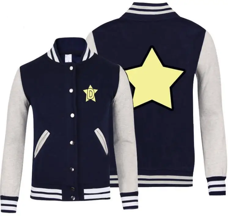 Dandy Cosplay Jacket Baseball Coat Spring Pentagram Men Vintage Print Spring