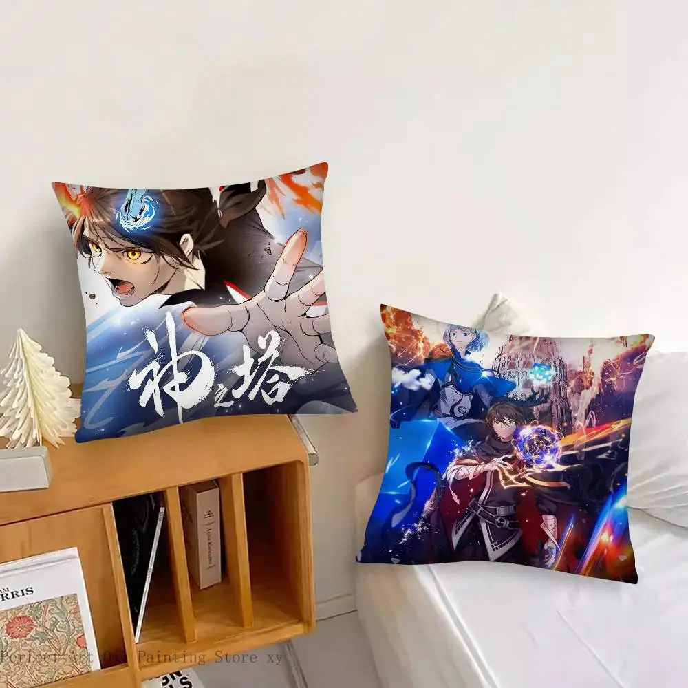 Anime Tower Of God Pillow Case Fashion Square Pillowcase Bedroom Sofa Room Ins Decoration Leisure