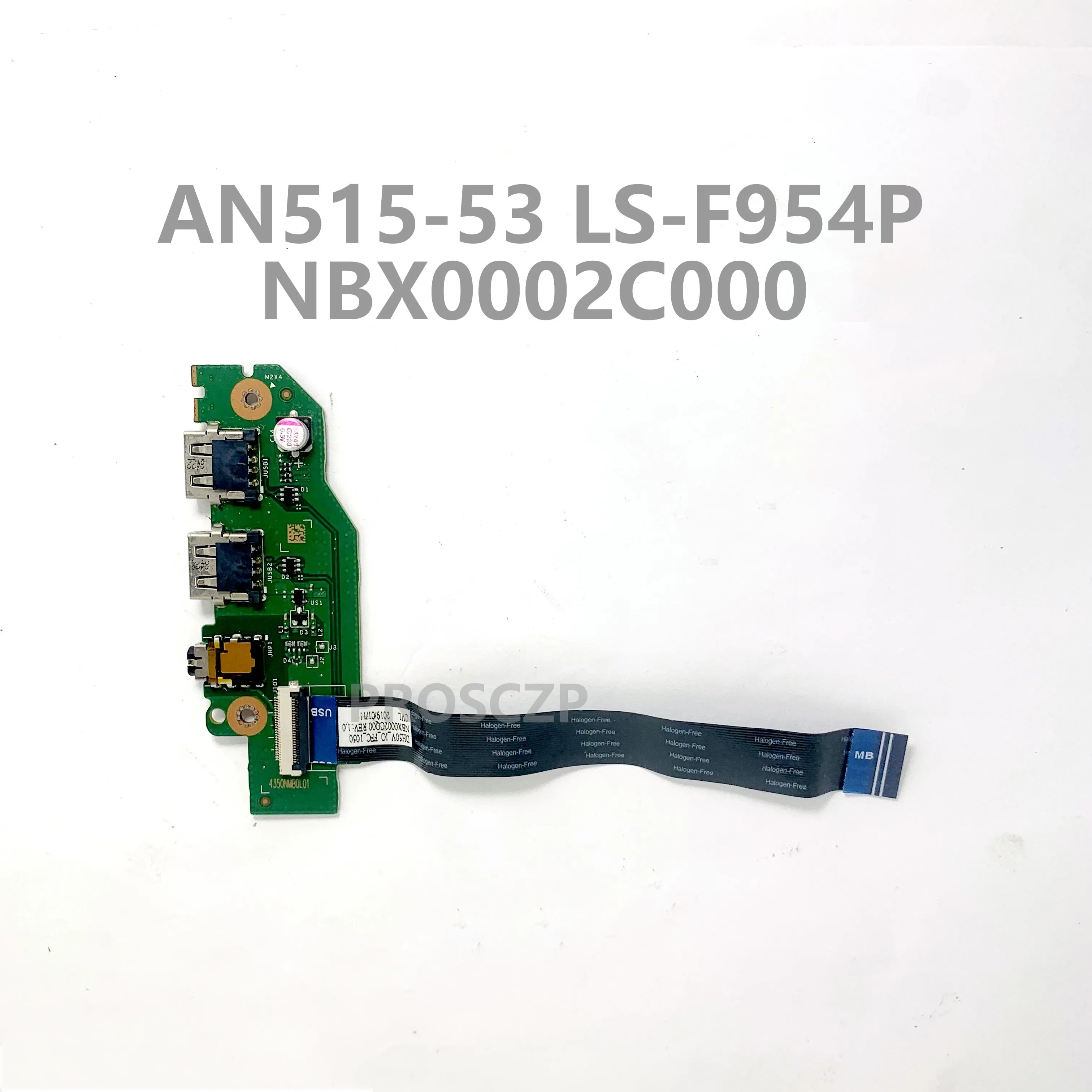 

For Acer AN515-51 AN515-52 AN515-53 A715-71G A715-72G USB DH5VF LS-F954P Audio Board With Flex Cable NBX0002C000 100% Tested