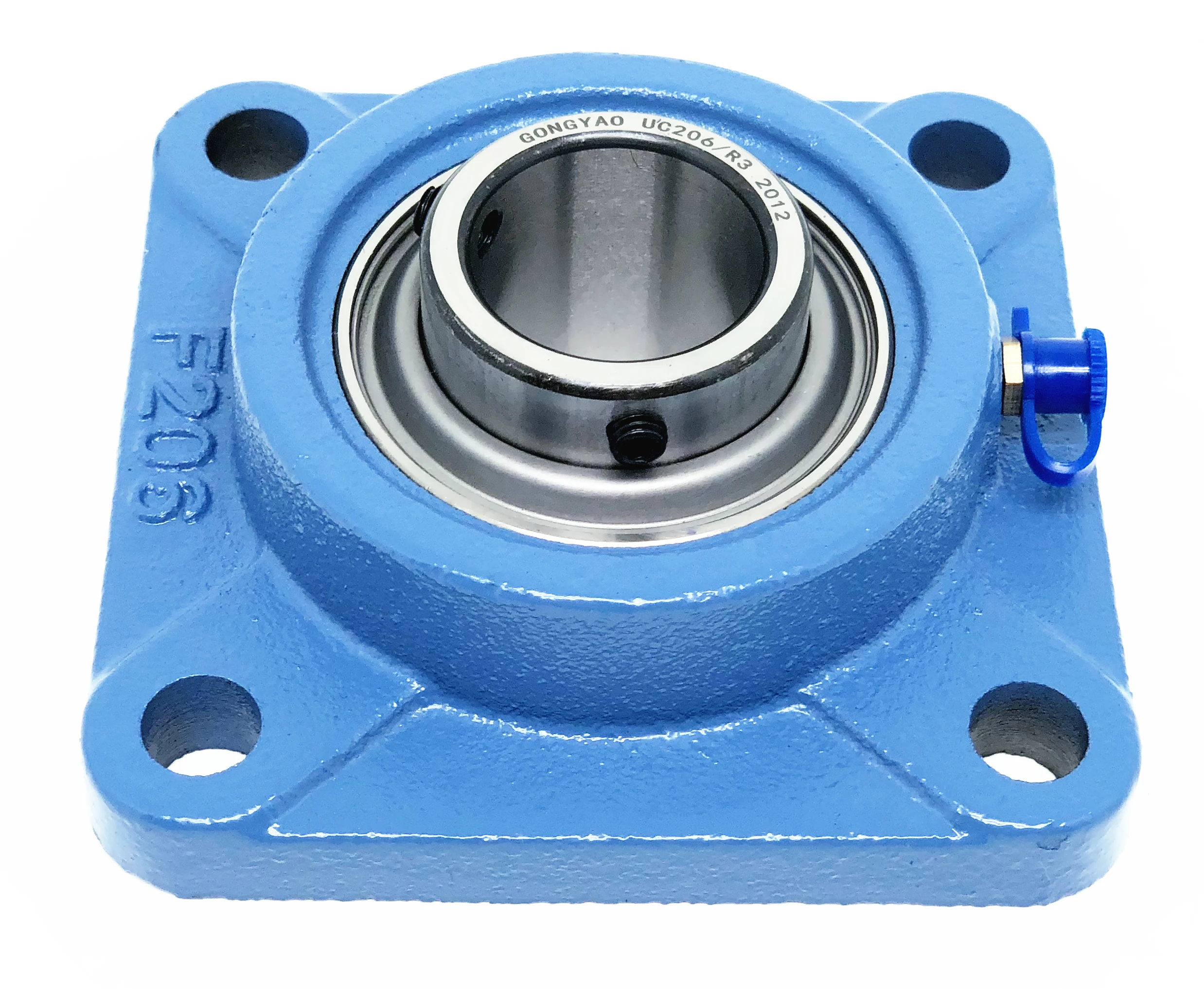 GONGYAO UCF204，pillow block bearing，bearing with square base, high-speed operation, heavy-duty thickened base