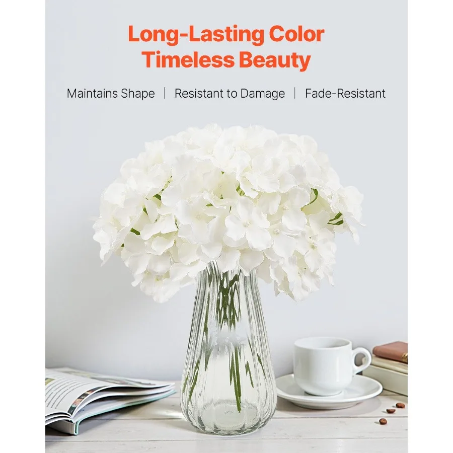 

Искусственные цветы, 65 шт. Настоящая белая шелковая искусственная гортензия оптом, белый искусственный свадебный душ с стебельми для свадьбы своими руками