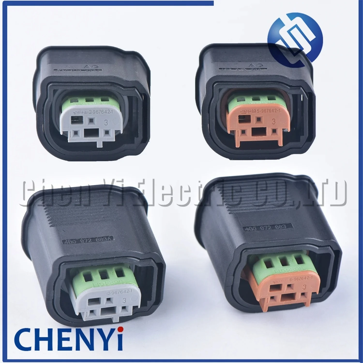 3 Pin Auto waterproof connector PDC Parking Sensor Plug 2-967642-1 4B0 972 883 A 4G0 972 883 968401-1 4B0972883A 4G0972883