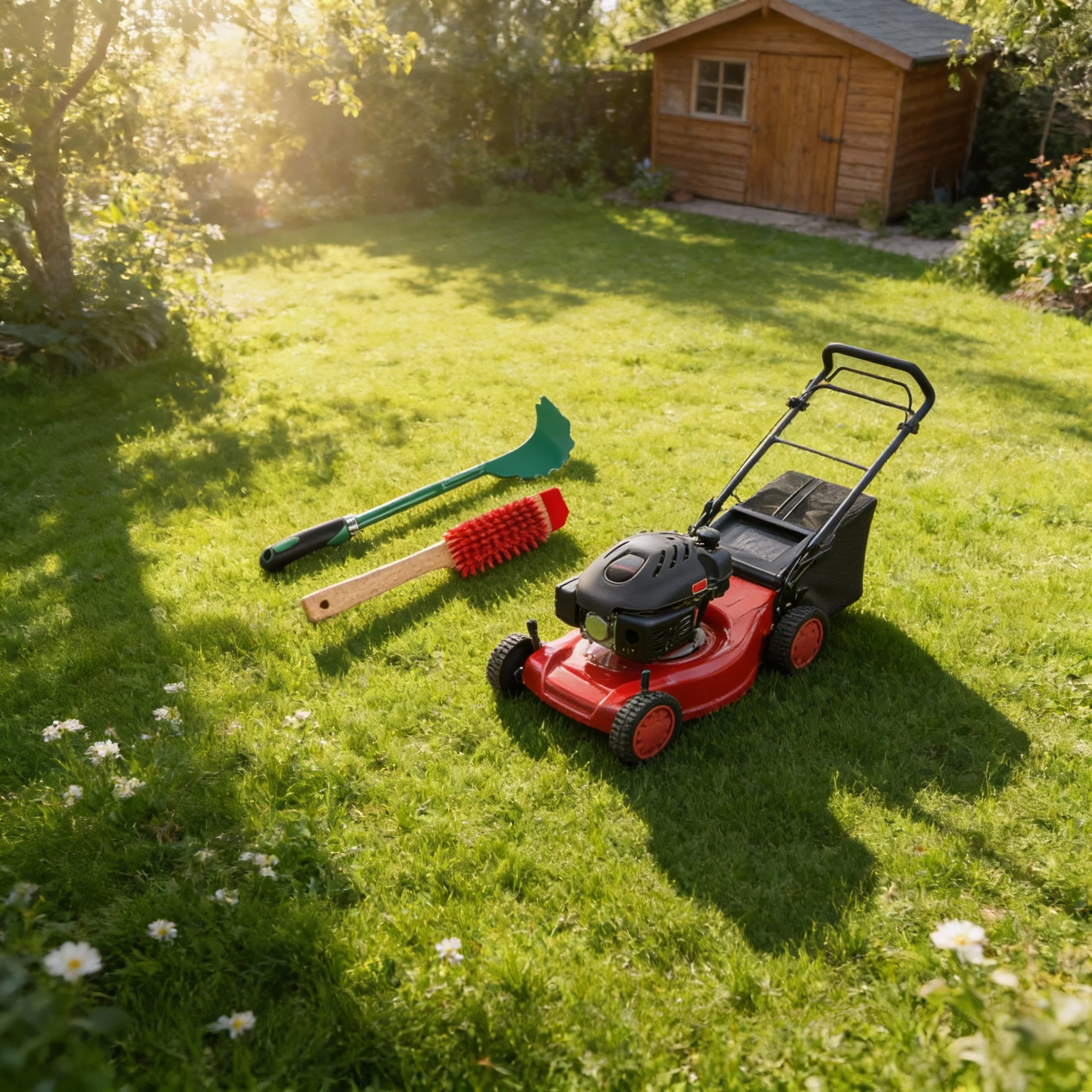 

Щетка для чистки лезвий газонокосилки, очиститель лезвий газонокосилки, детали газонокосилки, аксессуары для садовых электроинструментов