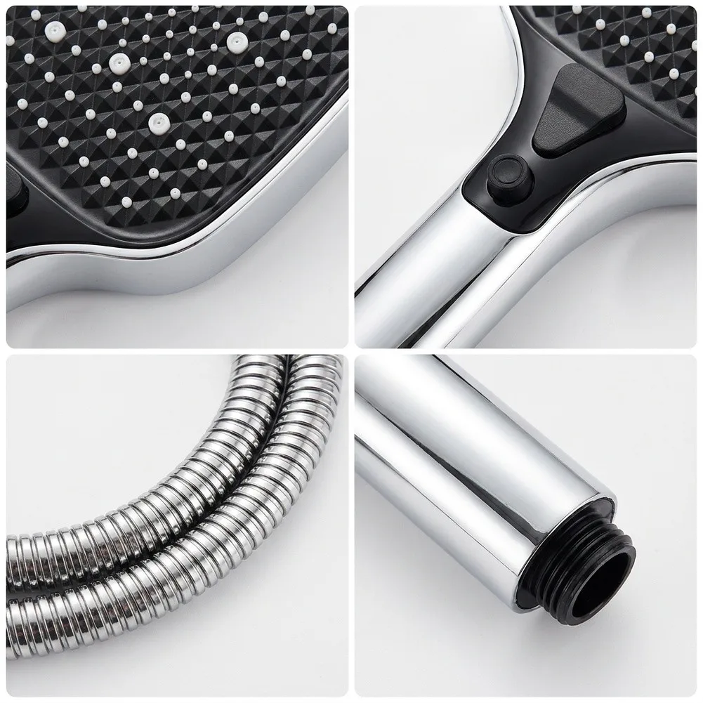 15cm Pressurized Shower Head with Sturdy for Multi Layer Coating Heat Resistant Finish and Consistent Turbocharged Water Flow
