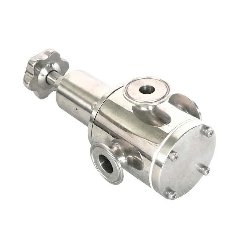 Food Grade Stainless Steel 304 Three Way Tri Clamp Sanitary Steam Pressure Reducing Valve