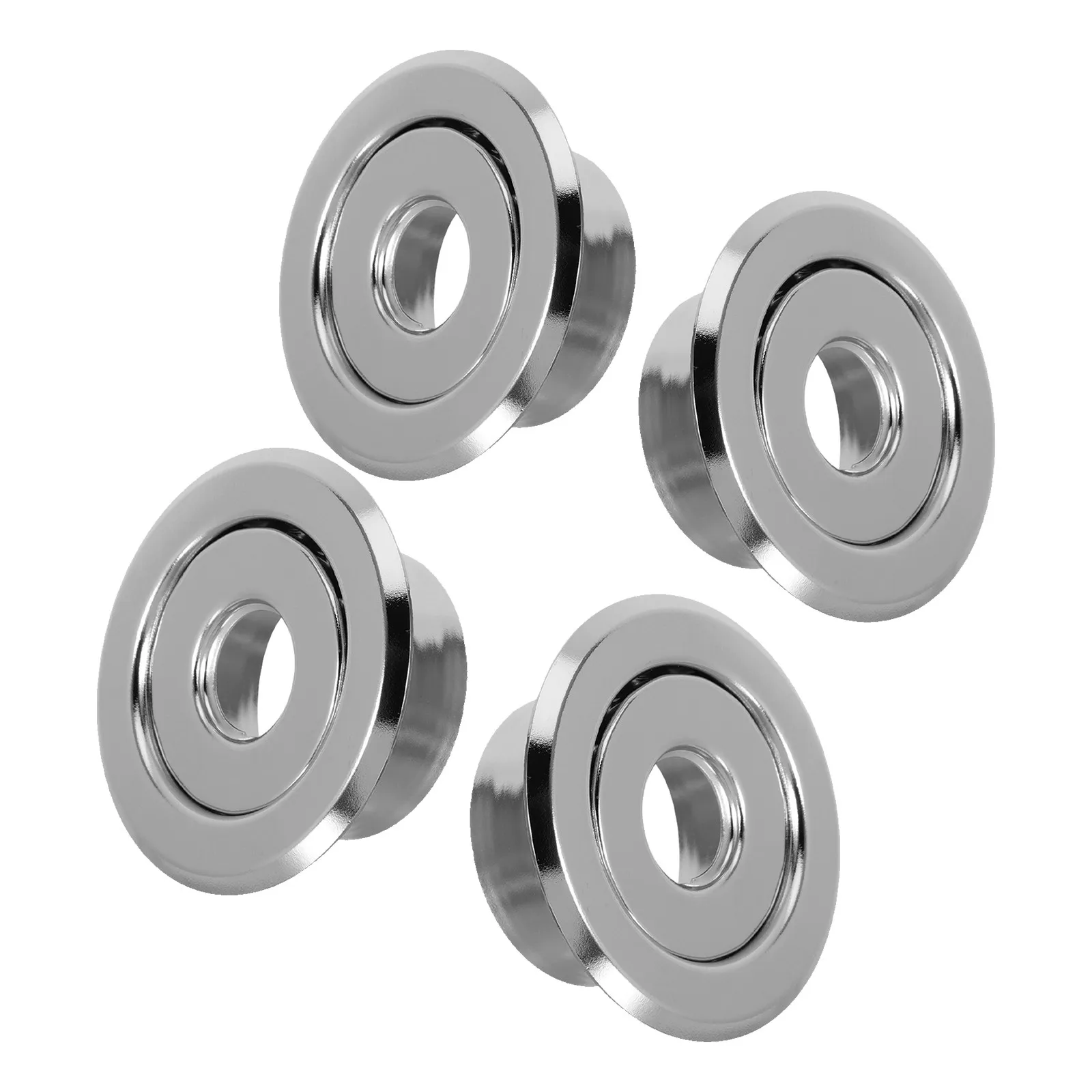 4Pcs Fire Sprinkler Escutcheon Chrome Flush Mount Sprinkler Cover Plate Concealed Ceiling Trim Universal Replacement Pipe