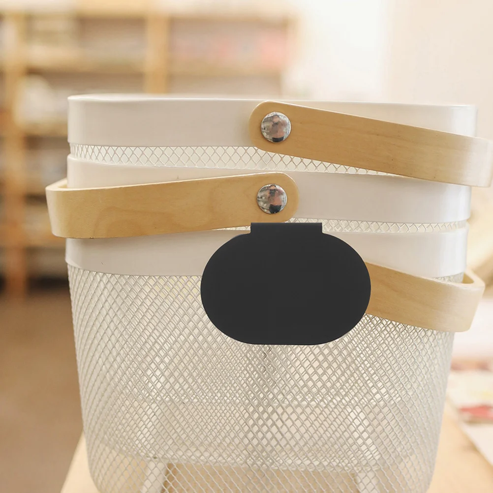 

12Pcs Blackboard Price Display Tag Clips Erasable Labels for Supermarket Baskets and Storage Bins Removable PVC Clips