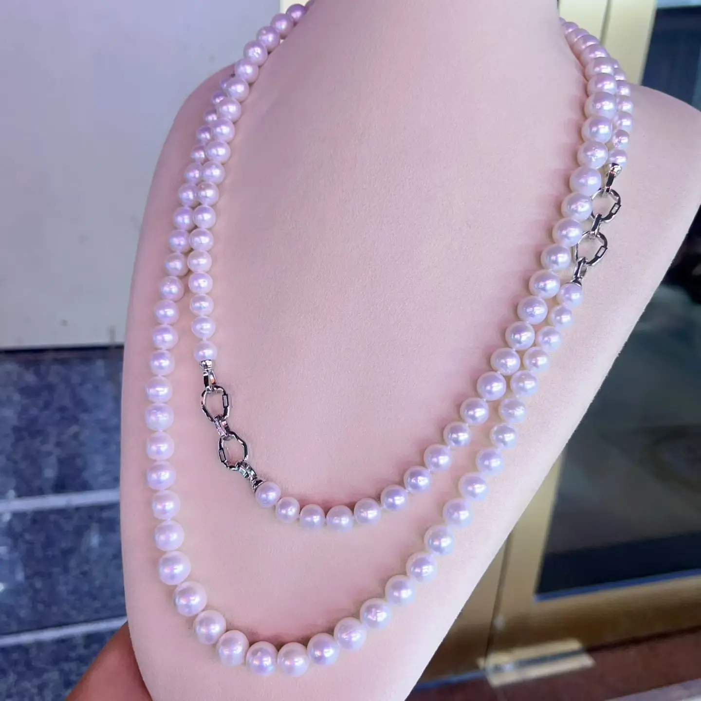 Natural Pearl Necklace AAAA9-11mm South Sea Pearl Necklace 16in'18in'20in'22in'24in'35in