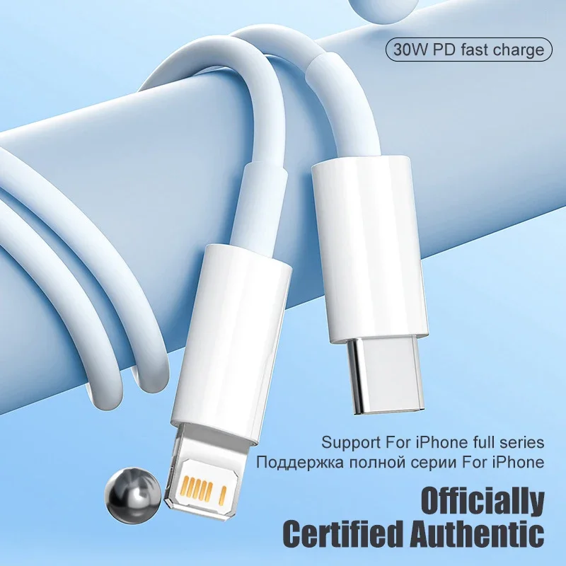 For Apple PD 30W USB C Lightning Cable For iPhone 14 13 12 11 Pro Max X XS XR 8 7 Plus Charger Fast Charging Wire Cord image 2
