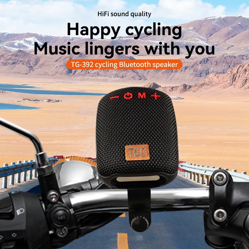 

Outdoor Bicycle Bluetooth Speaker TWS Wireless Sound Box Hands-free Call IPX5 Waterproof Riding Subwoofer with Riding Bracket