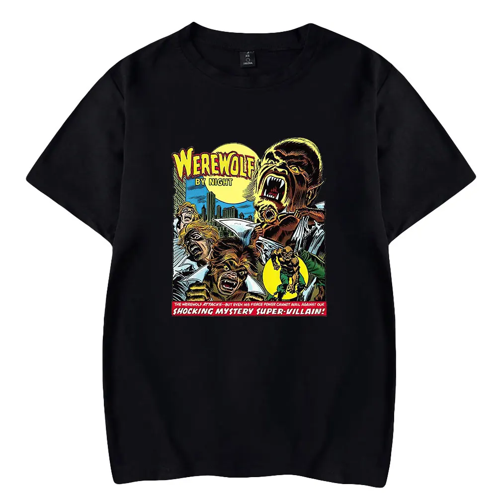 

2026 Werewolf By Night American Movie Tshirt Crewneck Short Sleeve Tee Men Women T-shirt Harajuku Streetwear Fashion Clothes