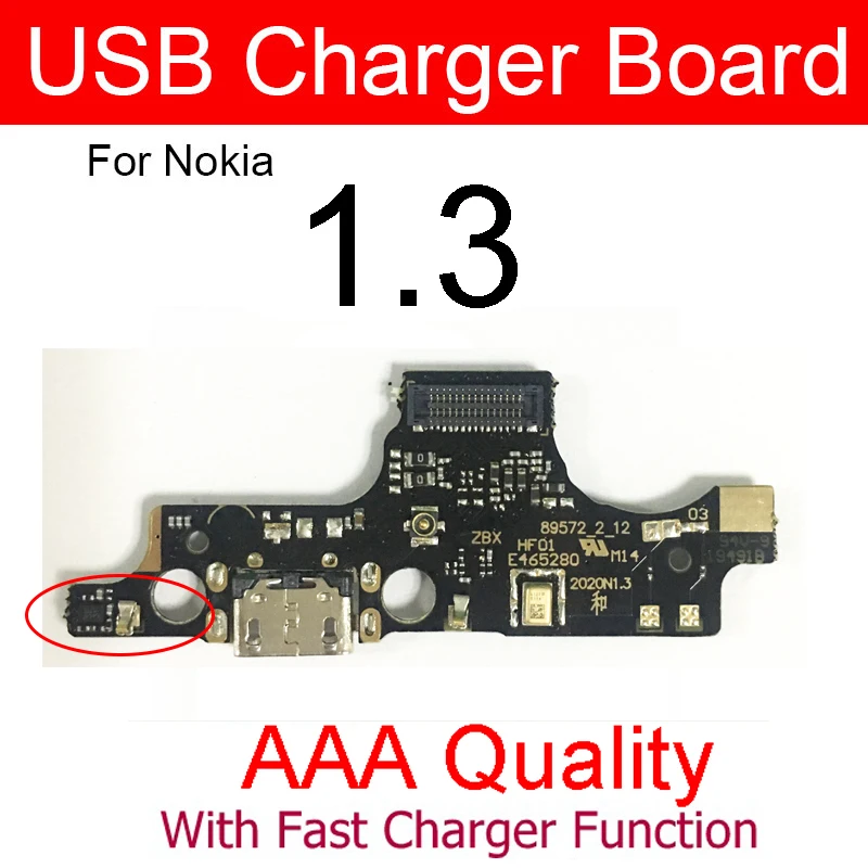 Microphone Usb Charger Board For Nokia 1.3 1.4 2.2 2.3 2.4 3.2 3.4 4.2 5.3 5.4 6.2 7.2 USB Charging Port Board Connector Parts