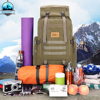 80L 600D Nylon Waterproof Trekking Hunting Bags Backpack Outdoor Rucksacks Outdoor Training Molle Tactical Knapsacks