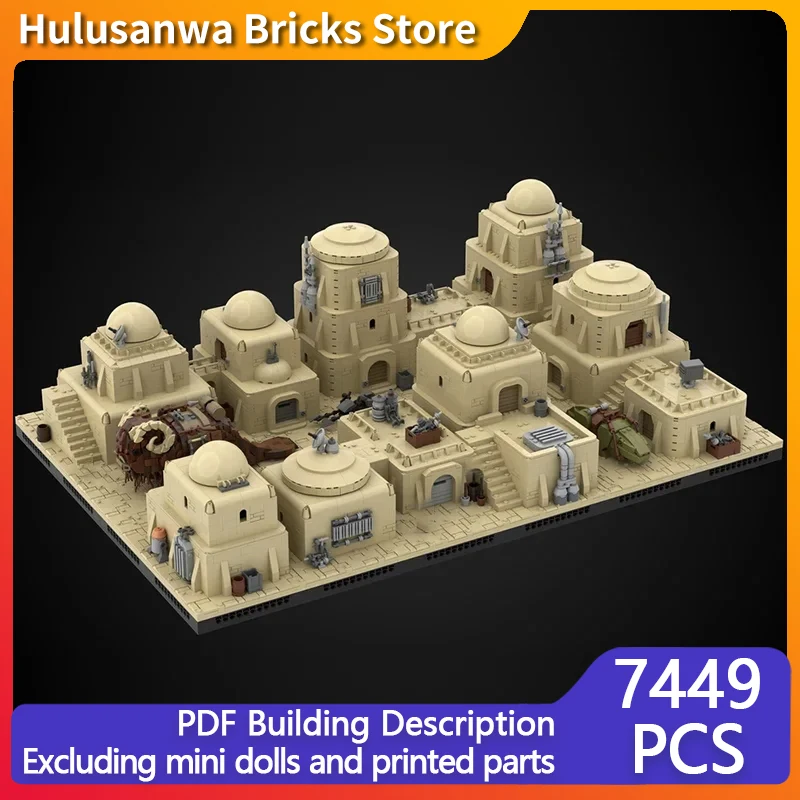 Popular Star Movies Model MOC Building Bricks Villages In The Desert Modular Technology Gift Holiday Assemble Children Toy Suit