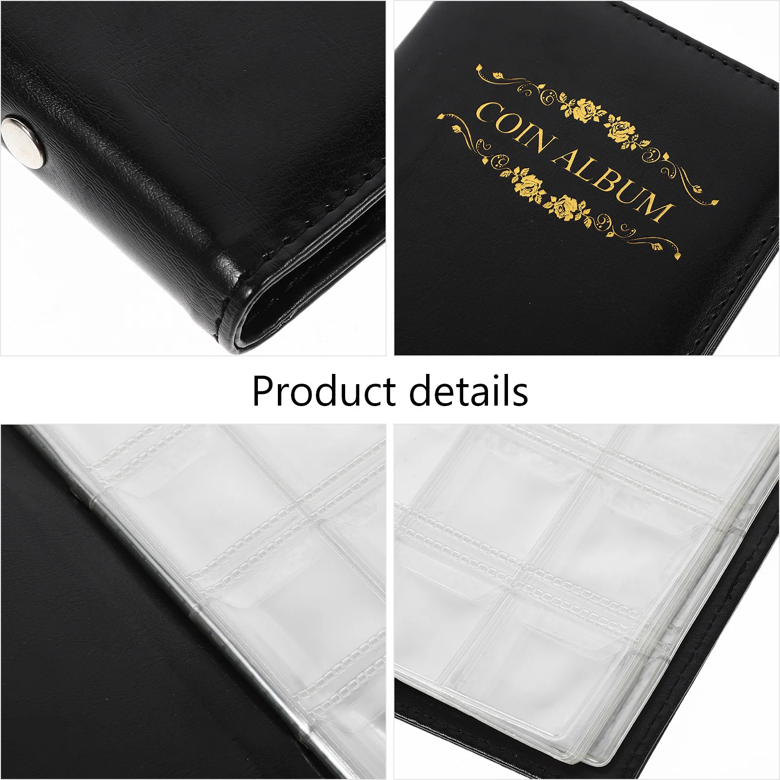 

Hard Cover Collection Album Pu Case For Commemorative Coins Storage Organizer Versatile Coin Pocket Coin Holder