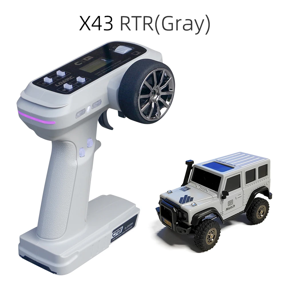 LDARC X43 1:43 Crawler RC Auto Simulatie Full Time 4WD Klimvoertuig Speelgoed Afstandsbediening Speelgoed RTR Kit Voor Kinderen en Volwassenen Speelgoed