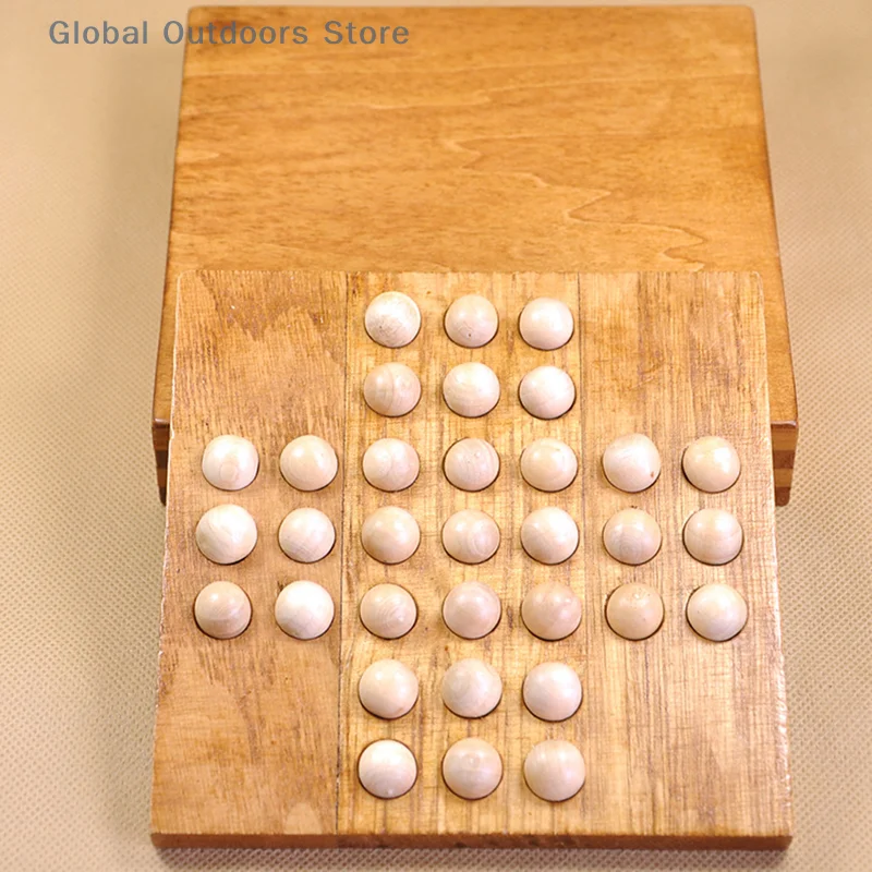 Juguetes educativos clásicos para adultos, juego de mesa europeo, clavija de ajedrez individual, Solitario Di