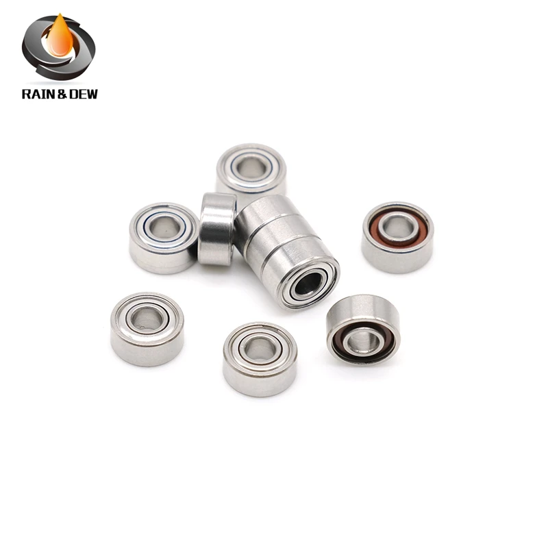 10Pcs SR2-5ZZ ABEC-9 3.175 x 7.938 x 3.571mm  HandpieceTurbine High Speed Dental Drill Bearing