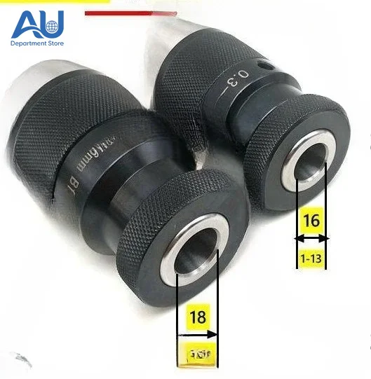 1-13-B16 / 1-16-B18 Taper Self-Locking Chuck, Heavy-Duty for Milling Machine & Drill Press