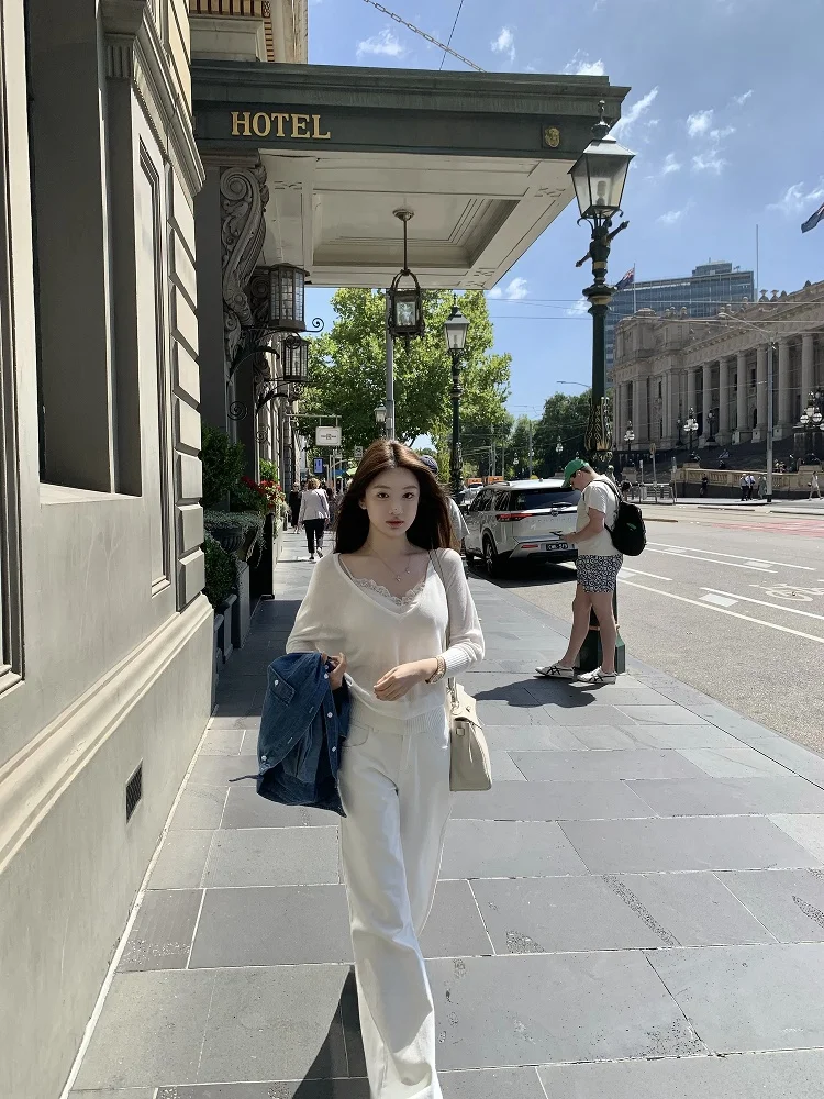 

Женские джинсы с низкой посадкой, свободного кроя, белые, повседневные, на молнии, весенние, для взрослых, удобные, комфортные