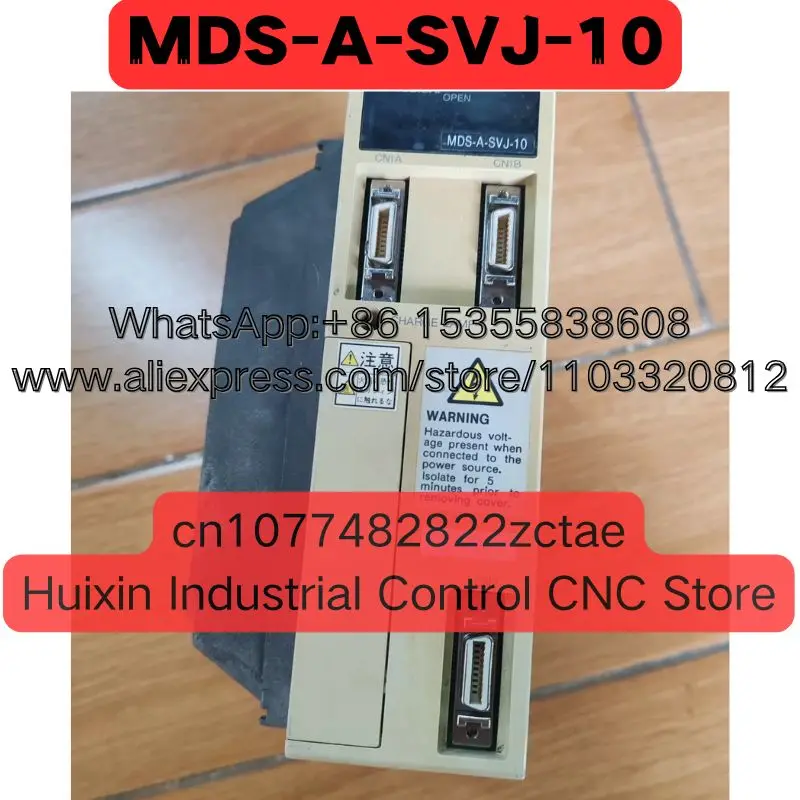Used Servo Drive MDS-A-SVJ-10 MDS A SVJ 10 Normal Function Tested OK