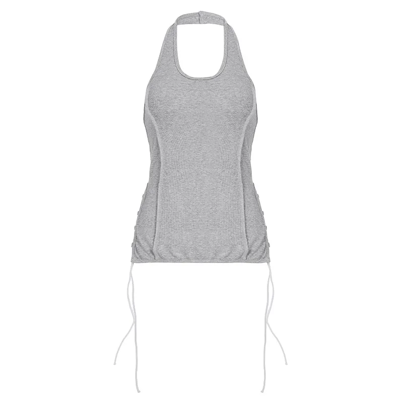 

Sexy Spice Irregular Hollow Design Vest Suspender Women's Waist Short Top