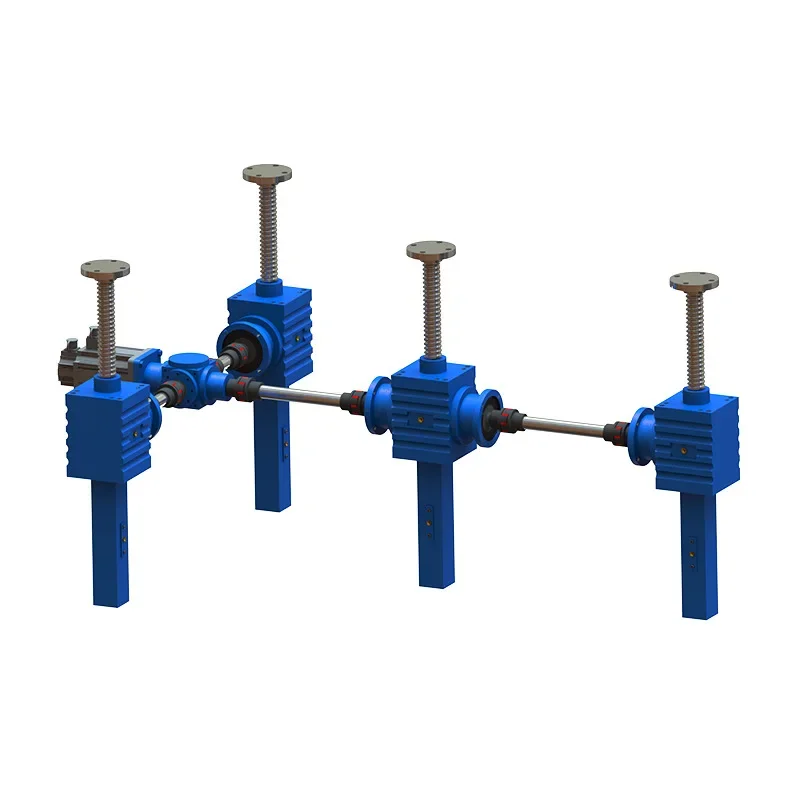 Synchronous Nut Screw Lift Linkage Lifting Platform with Worm Gear Worm Drive Mechanism for Precision Height Adjustment
