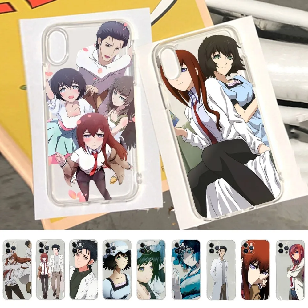 Steins Gate Phone Case For iPhone 15 13 14 Pro Max XS XR 12 11 Pro 13 Mini 6 7 8 Plus Soft Clear Back Cover