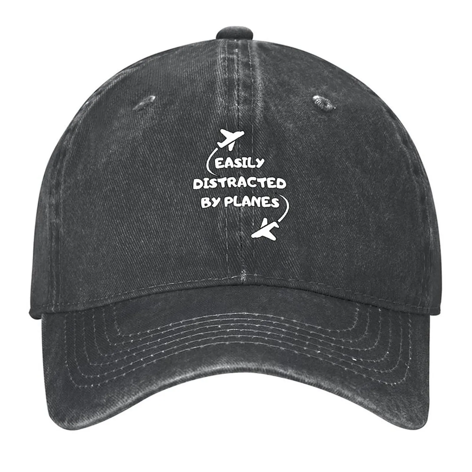 

Easily Distracted by Planes Baseball Cap Luxury Man Hat Brand Man cap Hat men fashionable Men Golf Wear Women's