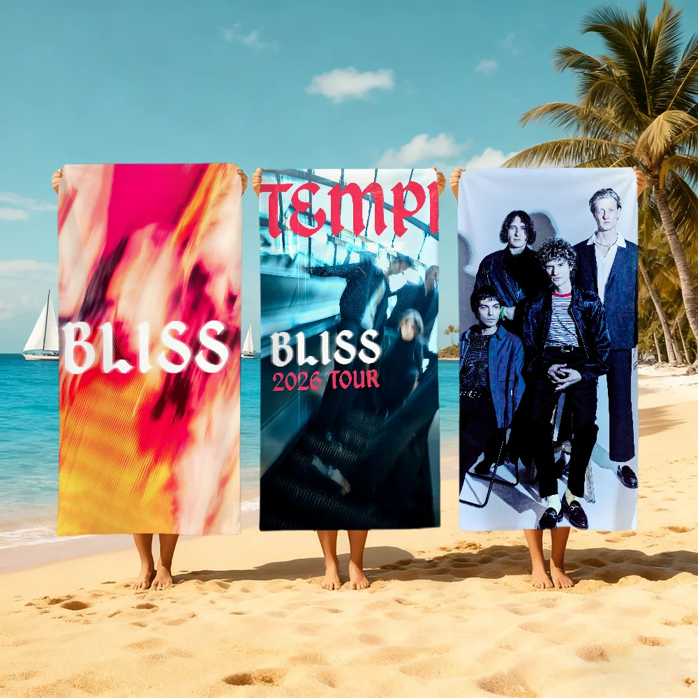 T-temples-singer B-bLISS Towel Beach Quick Dry Soft Pool Towels Gift for Travel Gym Shower Camping sports