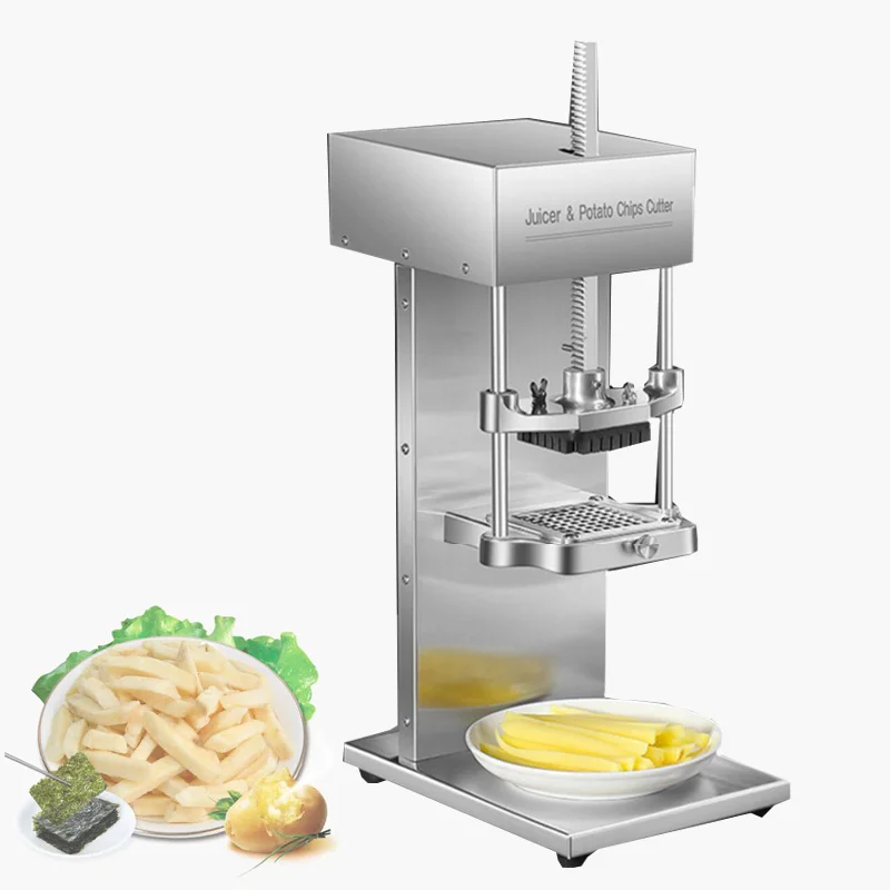 New Product Automatic French Fries Electric Potato Chips Cutter Machine Potato Carrots Taro Chips Cutting Machine