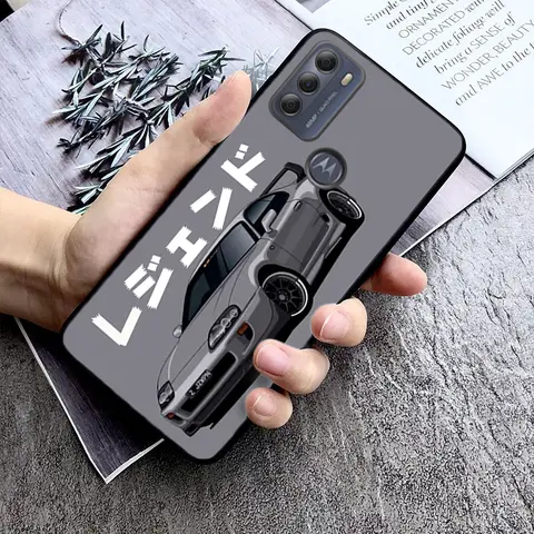 Funda japonesa JDM Tokyo Drift para coche deportivo para Moto Edge 50 40 Pro Edge 40 30 Ultra Neo Fusion G Power G Stylus G Play E32 E20 E40