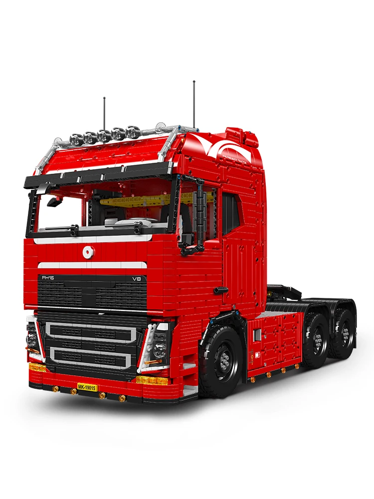 Mould King 19015 Technischer Auto-Baustein Ferngesteuerter FH16 Pneumatischer Traktor Modell-Bausatz LKW-Bausteine Spielzeug Kindergeschenk