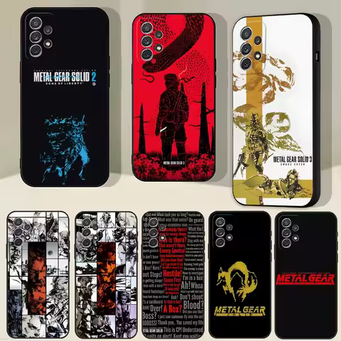 Metal Gear Solid Phone Case for Samsung S23 Ultra S24 S22 S20 Fe S21 Plus Galaxy A54 A34 A24 A53 M54 Note 20 Back Cover