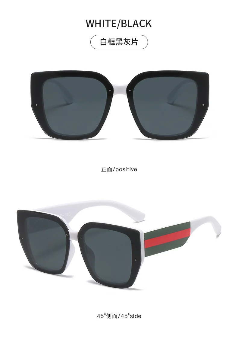 Große Rahmen Frauen Sonnenbrille Kunststoff Polygonale Marke Stil Quadratische Funktion Vintage Retro Sonnenbrille Männer Übergroße Brillen UV400 – Detail 9