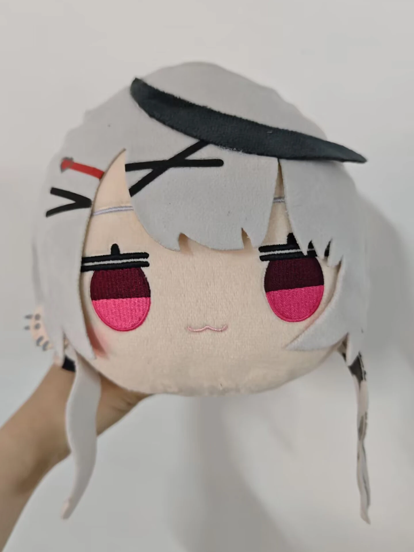 Novo bonito japão anime hololive sakamata chloe deitado grande pelúcia travesseiro boneca 26cm crianças brinquedos meninas presentes