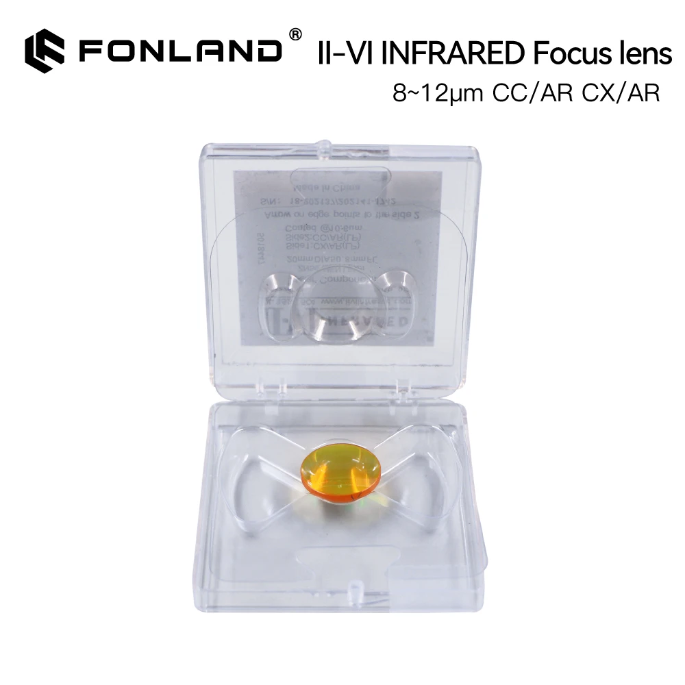 Fonland 1/3/5/10PCS II-VI INFRARED CO2 Laser Focus Lens Dia.20mm FL 38.1 50.8 63.5 76.2 101.6 MM For CO2 Laser Cutting Machine